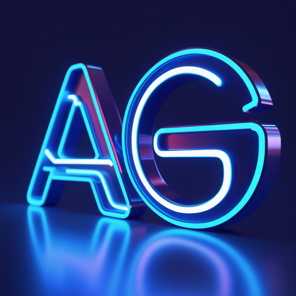 AetherGlow – Neon Blue Theme